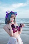 [Cosplay] 二佐Nisa 碧蓝航线 柴郡泳装 [30P-291MB]