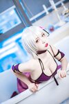 [Cosplay] 二佐Nisa Fate 黑贞德泳装 [40P-562MB]