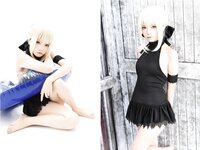 [Cosplay] Miu 只 - Saber Alter Swimsuit