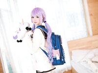 [Cosplay] 焖焖碳 独角兽JK制服 [21P-51MB]