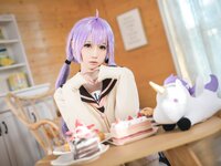 [Cosplay] 焖焖碳 独角兽JK制服 [21P-51MB]