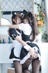 [Cosplay] Nyako喵子 &摇摇乐 双人女仆 [120P3V-611MB]