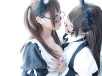 [Cosplay] Nyako喵子 &摇摇乐 双人女仆 [120P3V-611MB]