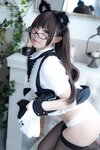 [Cosplay] Nyako喵子 &摇摇乐 双人女仆 [120P3V-611MB]