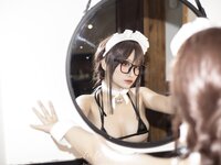 [Cosplay] 洛璃LoLiSAMA FGO 虞姬 女仆比基尼 [68P-529MB]