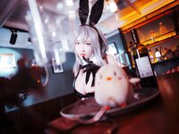 [Cosplay] 刺青Poi 碧蓝航线 北卡罗来纳+华盛顿 兔女郎 (&隼隼子) [40P-308MB]