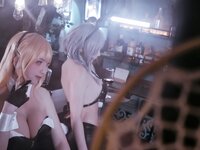 [Cosplay] 刺青Poi 碧蓝航线 北卡罗来纳+华盛顿 兔女郎 (&隼隼子) [40P-308MB]
