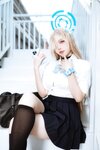 [Cosplay] 二佐Nisa 蔚蓝档案 一之濑明日奈 JK制服 [23P-264MB]