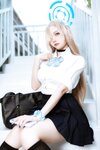 [Cosplay] 二佐Nisa 蔚蓝档案 一之濑明日奈 JK制服 [23P-264MB]