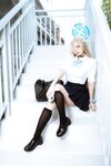 [Cosplay] 二佐Nisa 蔚蓝档案 一之濑明日奈 JK制服 [23P-264MB]
