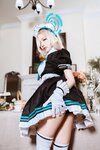 [Cosplay] 二佐Nisa 蔚蓝档案 一之濑明日奈 女仆 [30P-260MB]