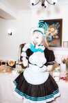 [Cosplay] 二佐Nisa 蔚蓝档案 一之濑明日奈 女仆 [30P-260MB]