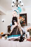 [Cosplay] 二佐Nisa 蔚蓝档案 一之濑明日奈 女仆 [30P-260MB]