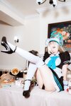 [Cosplay] 二佐Nisa 蔚蓝档案 一之濑明日奈 女仆 [30P-260MB]