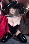 [Cosplay] 末夜787 黑色漆皮兔女郎 [44P1V-810MB]