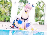 [Cosplay] 贞子蜜桃 九月舰长-宮坂珠希泳装 [30P-388MB]