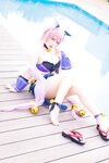 [Cosplay] 贞子蜜桃 九月舰长-宮坂珠希泳装 [30P-388MB]