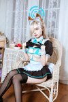 [Cosplay] 二佐Nisa 蔚蓝档案 一之濑明日奈 猫耳女仆 [39P-755MB]