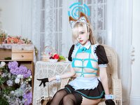 [Cosplay] 二佐Nisa 蔚蓝档案 一之濑明日奈 猫耳女仆 [39P-755MB]