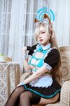 [Cosplay] 二佐Nisa 蔚蓝档案 一之濑明日奈 猫耳女仆 [39P-755MB]