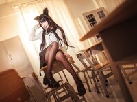 [Cosplay] 贞子蜜桃 碧蓝航线 爱宕高雄制服 [35P-354MB]