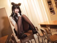 [Cosplay] 贞子蜜桃 碧蓝航线 爱宕高雄制服 [35P-354MB]