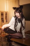 [Cosplay] 贞子蜜桃 碧蓝航线 爱宕高雄制服 [35P-354MB]