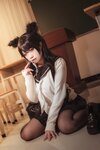 [Cosplay] 贞子蜜桃 碧蓝航线 爱宕高雄制服 [35P-354MB]