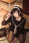 [Cosplay] 贞子蜜桃 碧蓝航线 爱宕高雄制服 [35P-354MB]