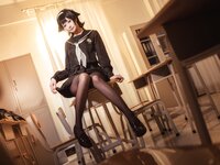 [Cosplay] 贞子蜜桃 碧蓝航线 爱宕高雄制服 [35P-354MB]