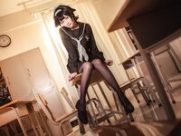 [Cosplay] 贞子蜜桃 碧蓝航线 爱宕高雄制服 [35P-354MB]