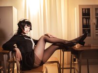 [Cosplay] 贞子蜜桃 碧蓝航线 爱宕高雄制服 [35P-354MB]