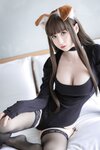 [Cosplay] 西园寺南歌 折耳犬黑色连体衣 [30P-125MB]