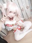 [Cosplay] 神沢永莉 平安夜红色分体式 [125P1V-549MB]