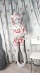 [Cosplay] 神沢永莉 平安夜红色分体式 [125P1V-549MB]