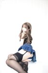 [Cosplay] 神沢永莉 黑色毛衣吊带+牛仔裙吊带黑丝 [22P-162MB]