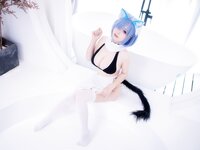 [Cosplay] 末夜787 蕾姆女仆泳装 [47P-407.15MB]