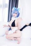 [Cosplay] 末夜787 蕾姆女仆泳装 [47P-407.15MB]