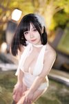 [Cosplay] 末夜787 夏日白色泳装 [23P1V-743.85MB]