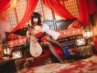 [Cosplay] 贞子蜜桃 大凤旗袍 [10P-231MB]