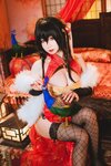 [Cosplay] 贞子蜜桃 大凤旗袍 [10P-231MB]