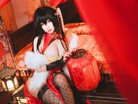 [Cosplay] 贞子蜜桃 大凤旗袍 [10P-231MB]