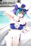[Cosplay] 贞子蜜桃 碧蓝航线 柴郡泳装 [60P1V-1.19GB]