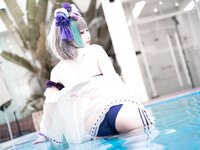 [Cosplay] 贞子蜜桃 碧蓝航线 柴郡泳装 [60P1V-1.19GB]