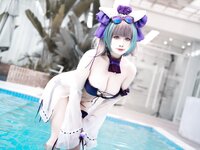 [Cosplay] 贞子蜜桃 碧蓝航线 柴郡泳装 [60P1V-1.19GB]