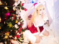 [Cosplay] 贞子蜜桃 喜多川夢海 圣诞 [70P1V-869MB]
