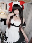 [Cosplay] 贞子蜜桃 时崎狂三女仆 [35P-12MB]