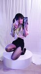 [Cosplay] 神沢永莉 双马尾黑丝班主任 [72P1V-360MB]