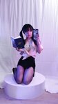 [Cosplay] 神沢永莉 双马尾黑丝班主任 [72P1V-360MB]