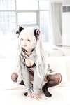 [Cosplay] 神沢永莉 ckt♡前开卫衣黑丝牛仔裤 [87P-869M]